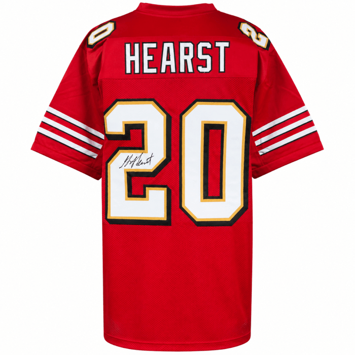 Garrison Hearst Autographed Red Custom Football Jersey-Powers Sports Memorabilia