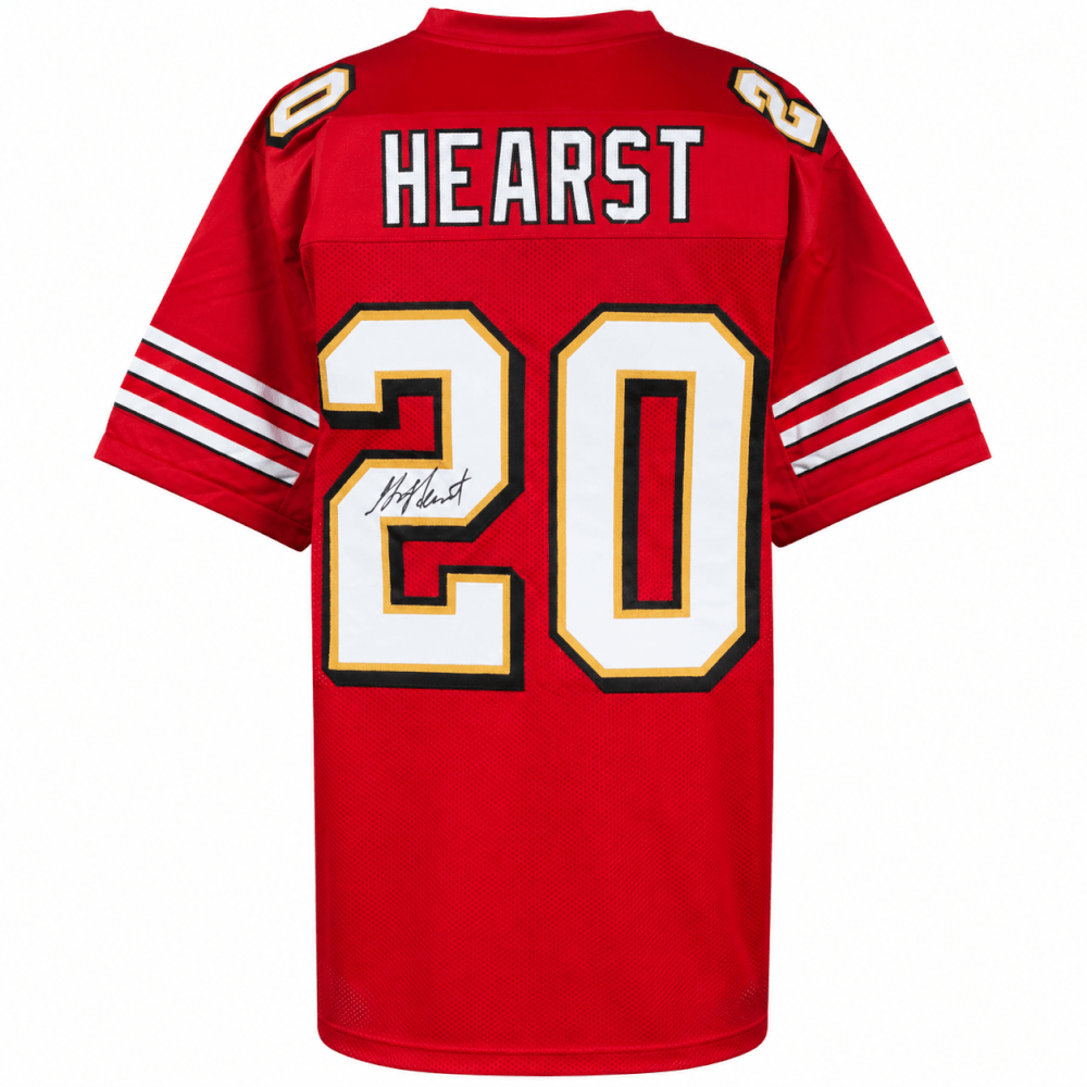 Garrison Hearst Autographed Red Custom Football Jersey-Powers Sports Memorabilia