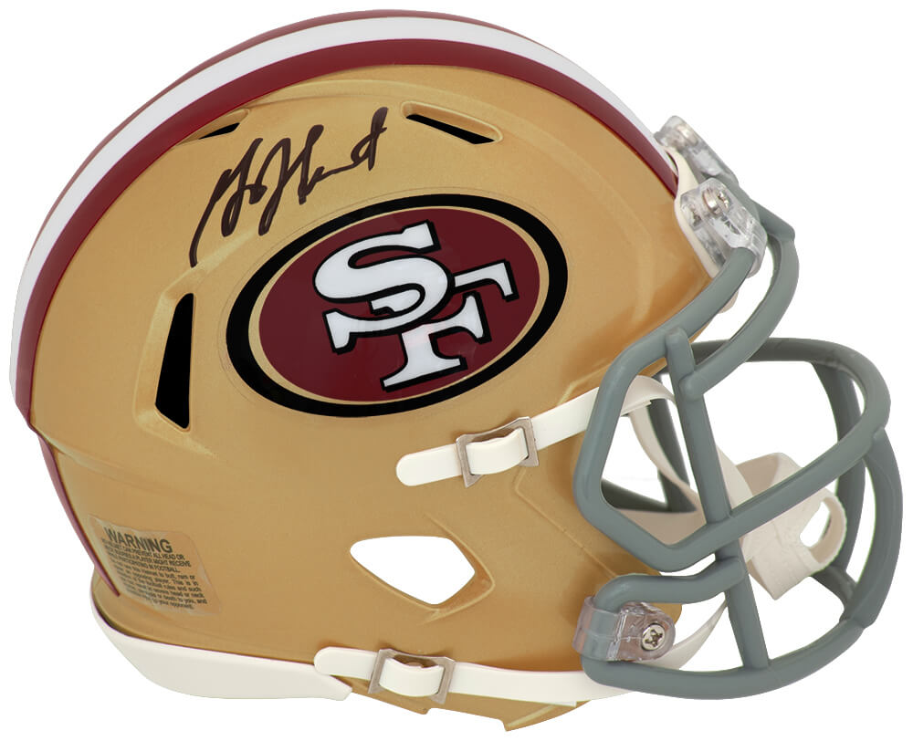 Garrison Hearst Autographed San Francisco 49ers Riddell Speed Mini Helmet-Powers Sports Memorabilia