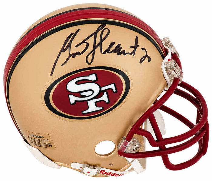 Garrison Hearst Autographed San Francisco 49ers Riddell (VSR4) Mini Helmet-Powers Sports Memorabilia