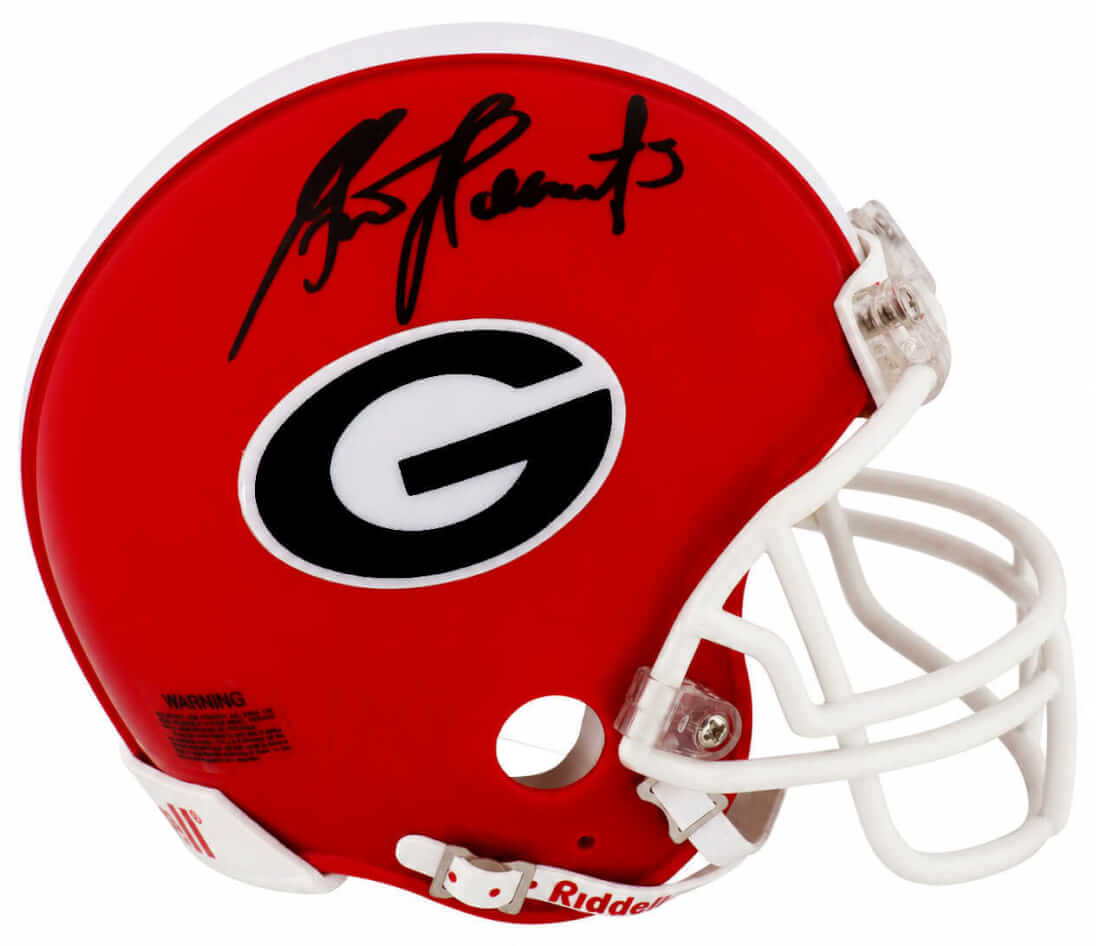 Garrison Hearst Georgia Bulldogs Autographed Riddell (VSR4) Mini Helmet-Powers Sports Memorabilia