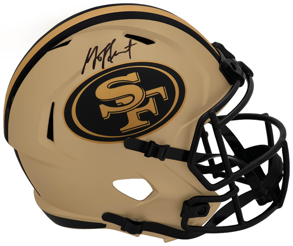 Garrison Hearst Autographed San Francisco 49ers RAVE Riddell Full Size Speed Replica Helmet-Powers Sports Memorabilia