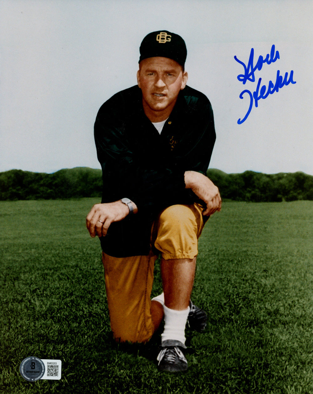 Norb Hecker Green Bay Packers Signed 8x10 Photo - Beckett Beckett-Powers Sports Memorabilia