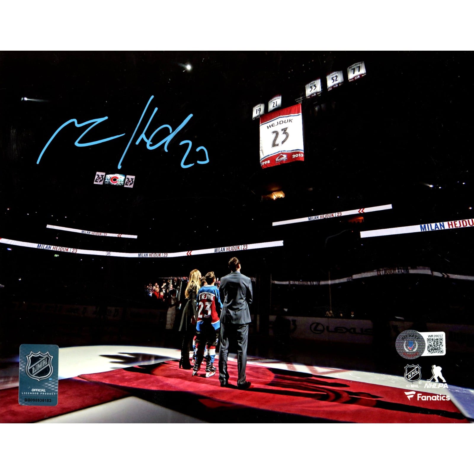 Milan Hejduk Signed Colorado Avalanche 8x10 Photo – Beckett Authenticated-Powers Sports Memorabilia