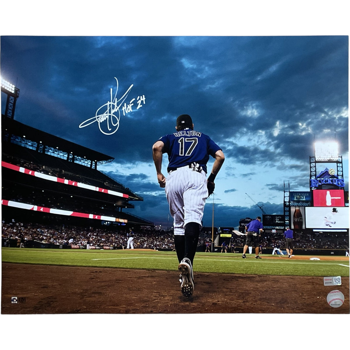 Todd Helton Colorado Rockies Signed 16x20 Photo TRI 47414-Powers Sports Memorabilia
