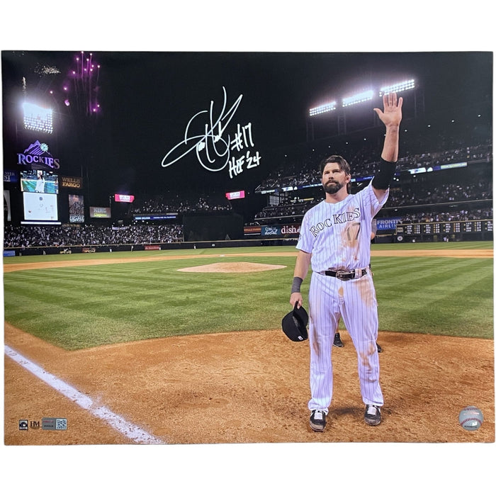 Todd Helton Autographed Colorado Rockies 16x20 Photo – Tristar Authenticated-Powers Sports Memorabilia