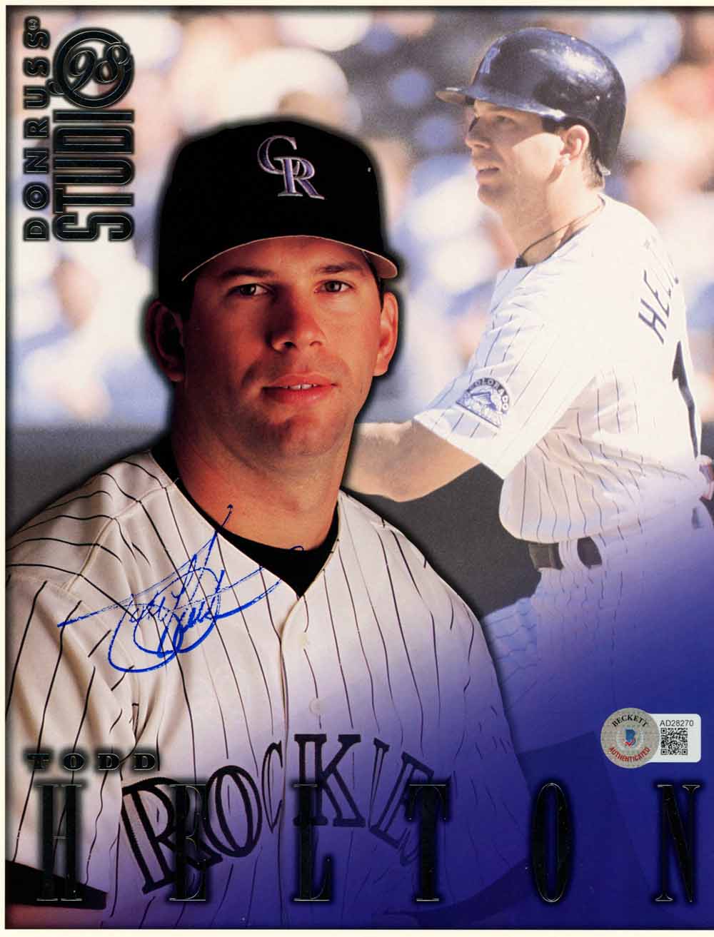 Todd Helton Colorado Rockies Signed 8x10 Photo - AS Is Beckett Beckett-Powers Sports Memorabilia