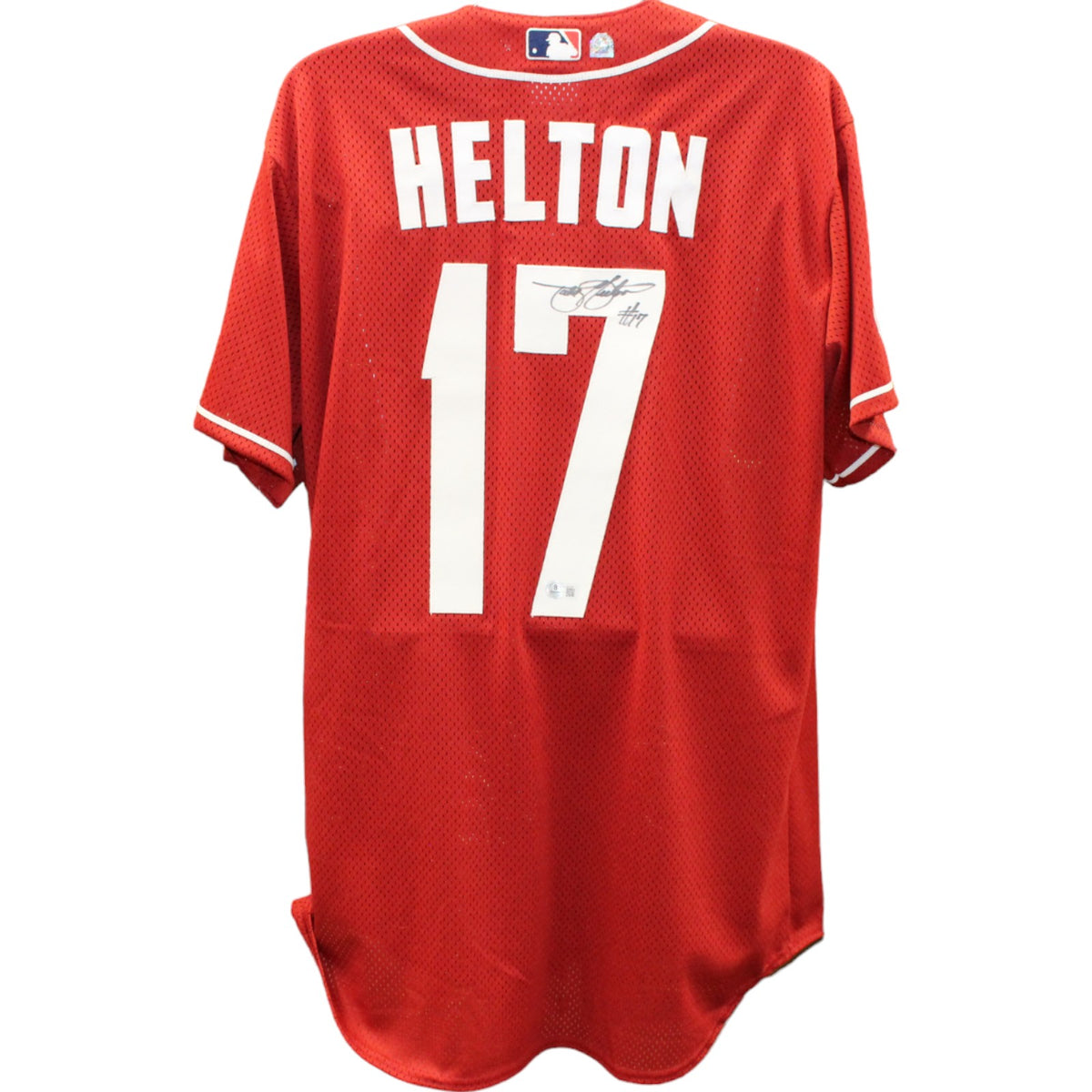 Todd Helton Colorado Rockies Signed Jersey - National League Majestic Red XL Beckett Beckett-Powers Sports Memorabilia