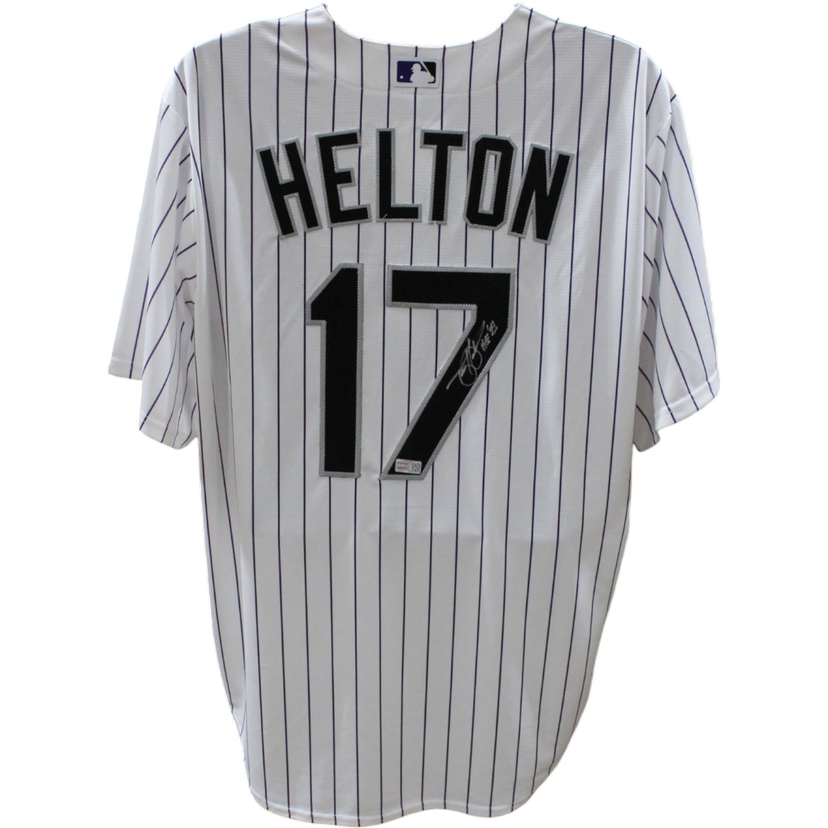 Todd Helton Signed Colorado Rockies White Nike Jersey – Tristar Authenticated-Powers Sports Memorabilia
