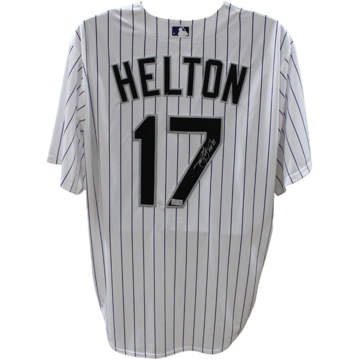 Todd Helton Signed Colorado Rockies White Nike Jersey – Tristar Authenticated-Powers Sports Memorabilia