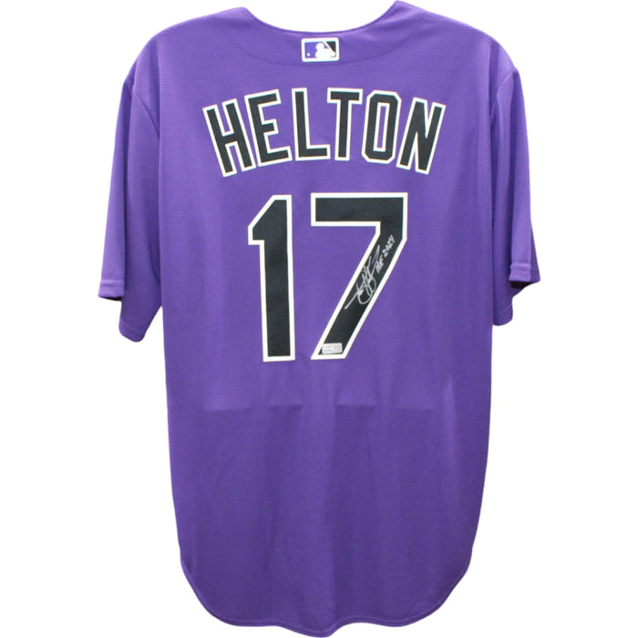 Todd Helton Signed Colorado Rockies Purple Nike Jersey – Tristar Authenticated-Powers Sports Memorabilia
