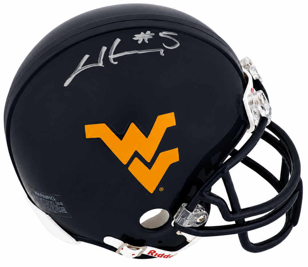 Chris Henry Autographed West Virginia Mountaineers Riddell Mini Helmet