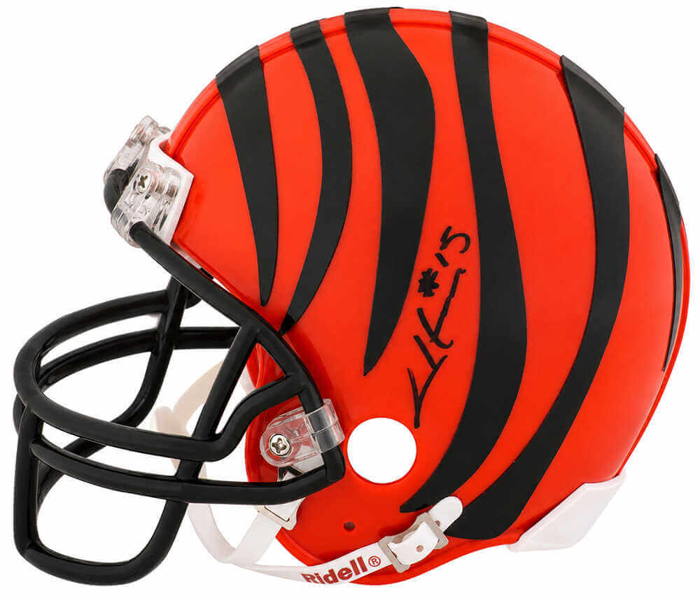 Chris Henry Cincinnati Bengals Autographed Riddell Mini Helmet-Powers Sports Memorabilia