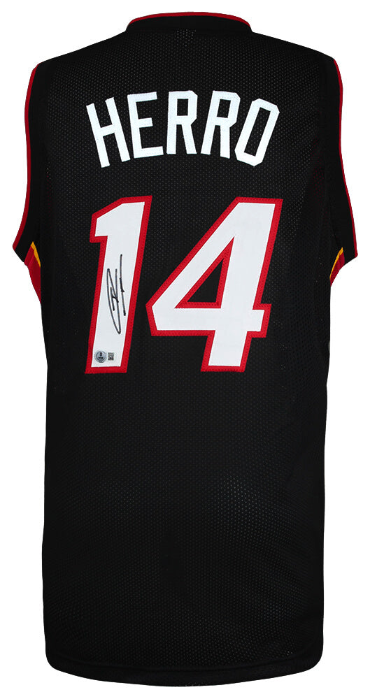 Tyler Herro Autographed Black Custom Basketball Jersey Beckett-Powers Sports Memorabilia