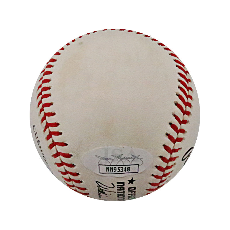 Billy Herman Chicago Cubs Brooklyn Dodgers Signed Bill White NL Baseball (JSA COA)-Powers Sports Memorabilia