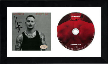 Kane Brown Autographed 2022 Different Man Album Cover Booklet with CD 6.5x12 Custom Framing- JSA-Powers Sports Memorabilia