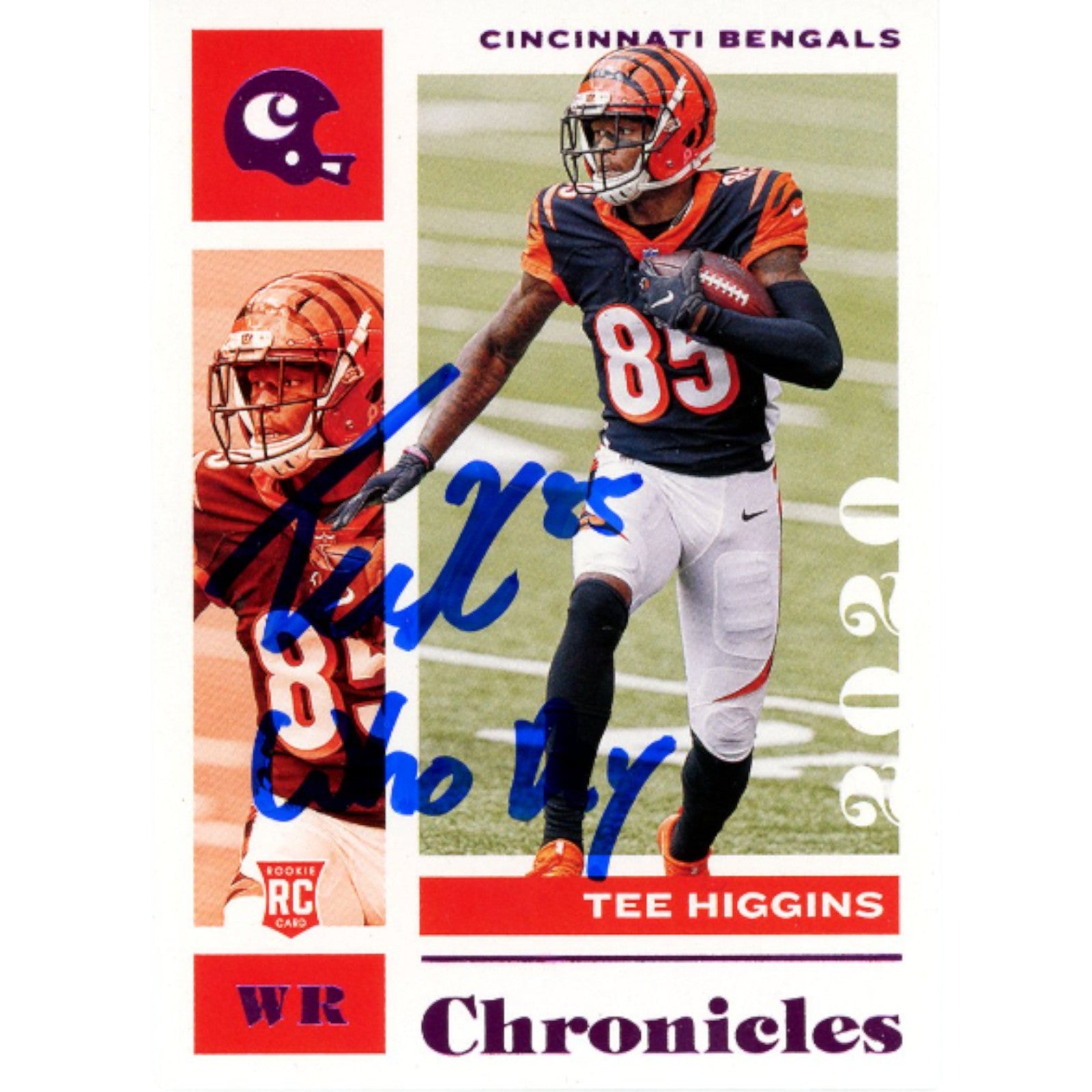 Tee Higgins Cincinnati Bengals Signed Card - Panini Chronicles 21 Who Dey Beckett Beckett-Powers Sports Memorabilia
