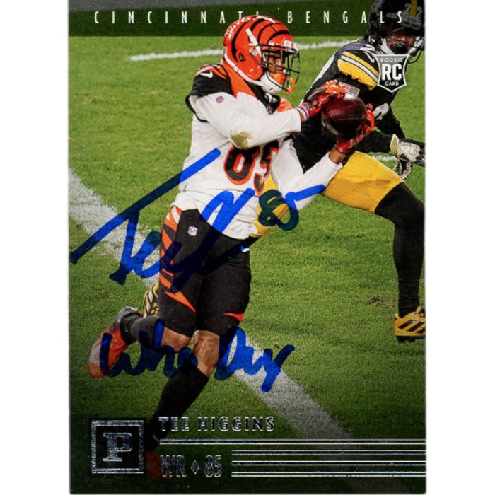 Tee Higgins Signed Panini PA-19 Who Dey Trading Card – Beckett Authenticated-Powers Sports Memorabilia