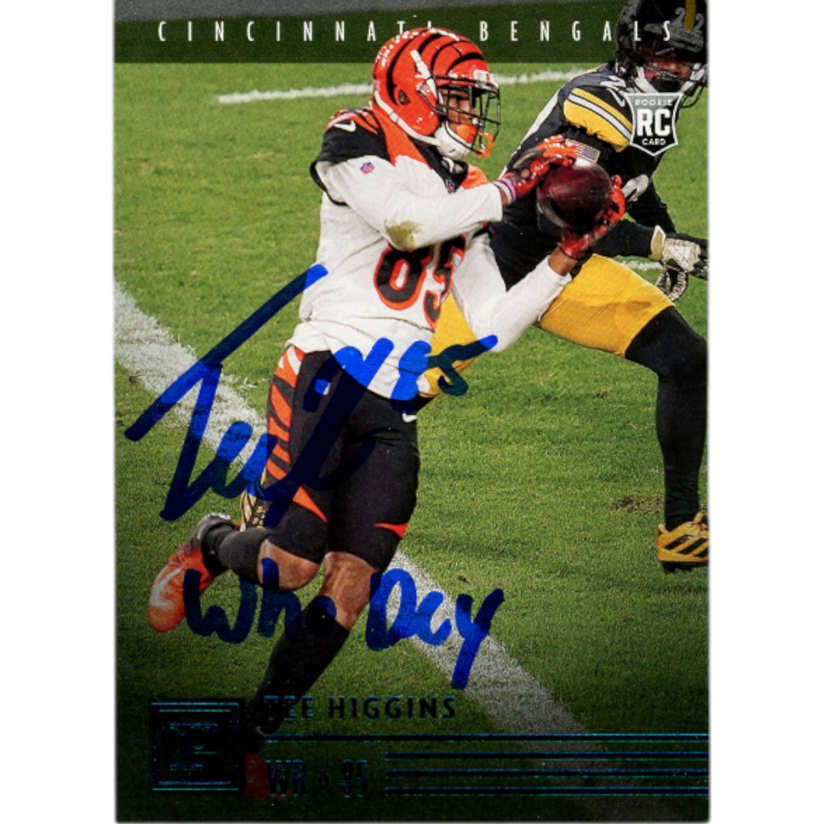 Tee Higgins Cincinnati Bengals Signed Card - Panini PA-19 Who Dey Beckett Beckett-Powers Sports Memorabilia