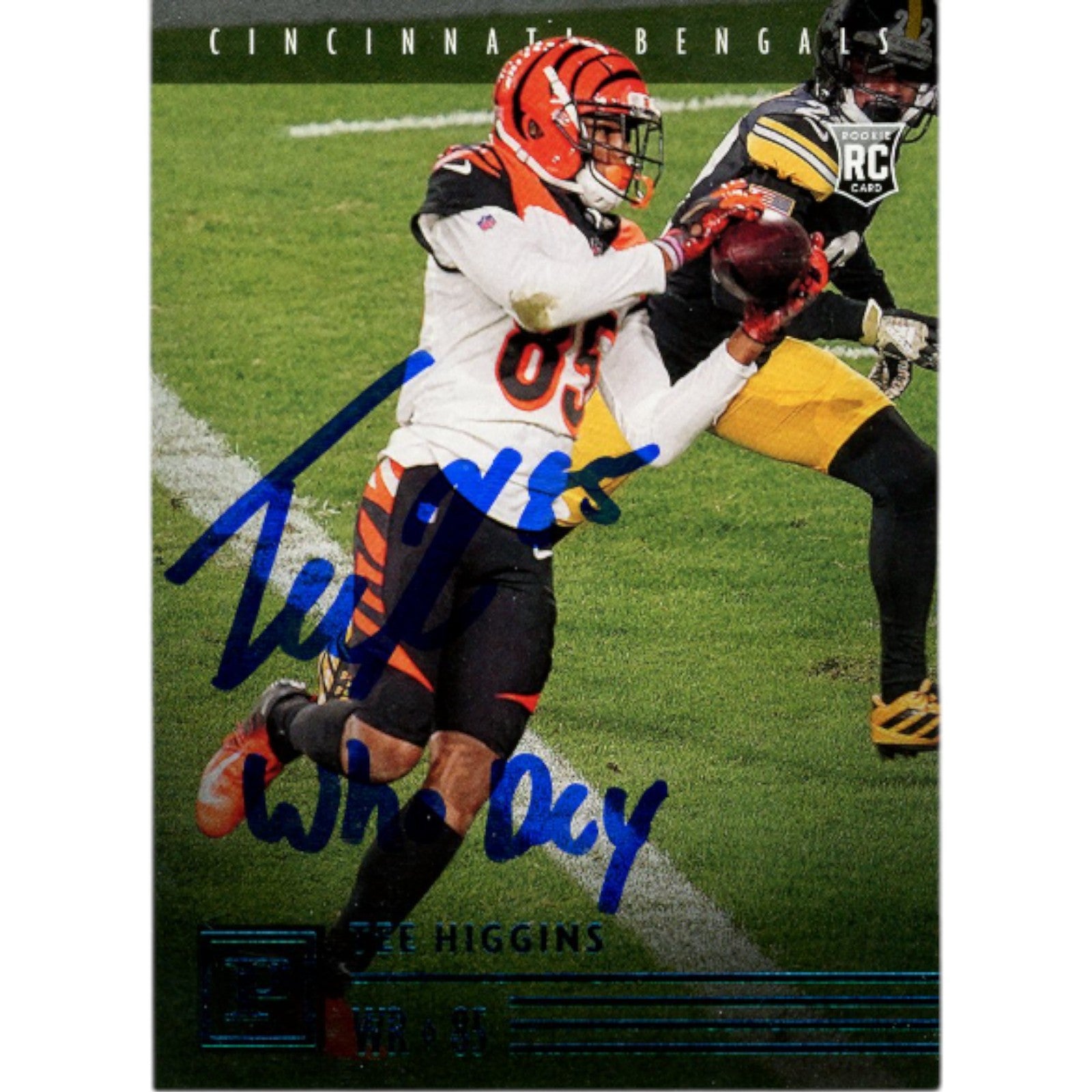 Tee Higgins Cincinnati Bengals Signed Card - Panini PA-19 Who Dey Beckett Beckett-Powers Sports Memorabilia