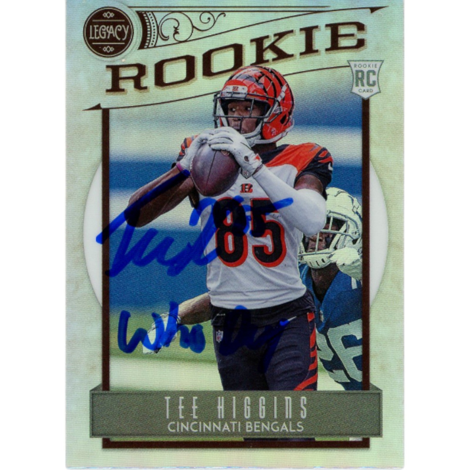 Tee Higgins Cincinnati Bengals Signed Card - Panini Legacy 210 Who Dey Beckett Beckett-Powers Sports Memorabilia
