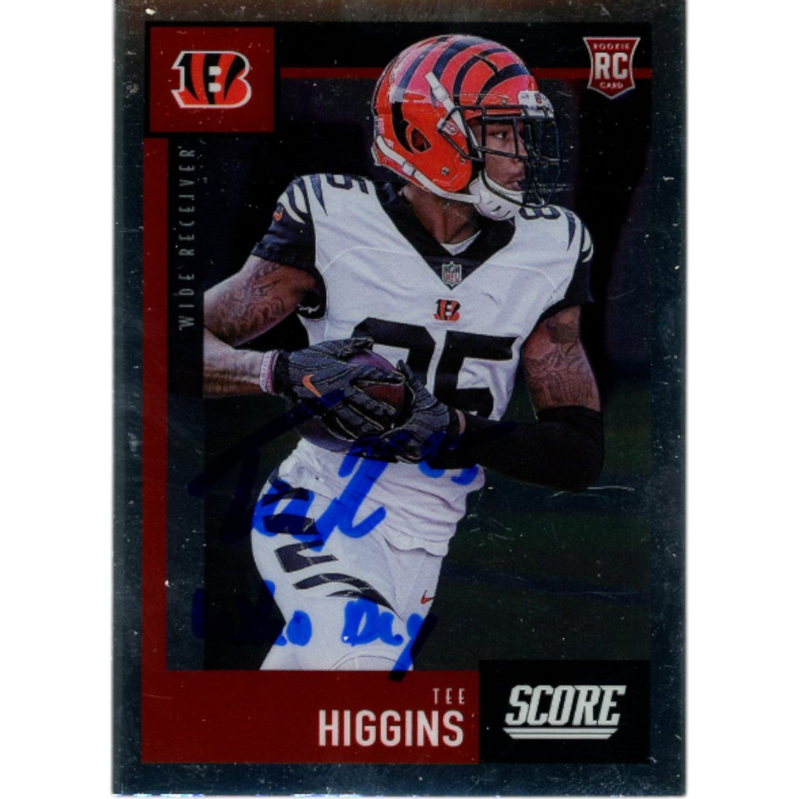 Tee Higgins Cincinnati Bengals Signed Card - Panini Score 450 Who Dey Beckett Beckett-Powers Sports Memorabilia