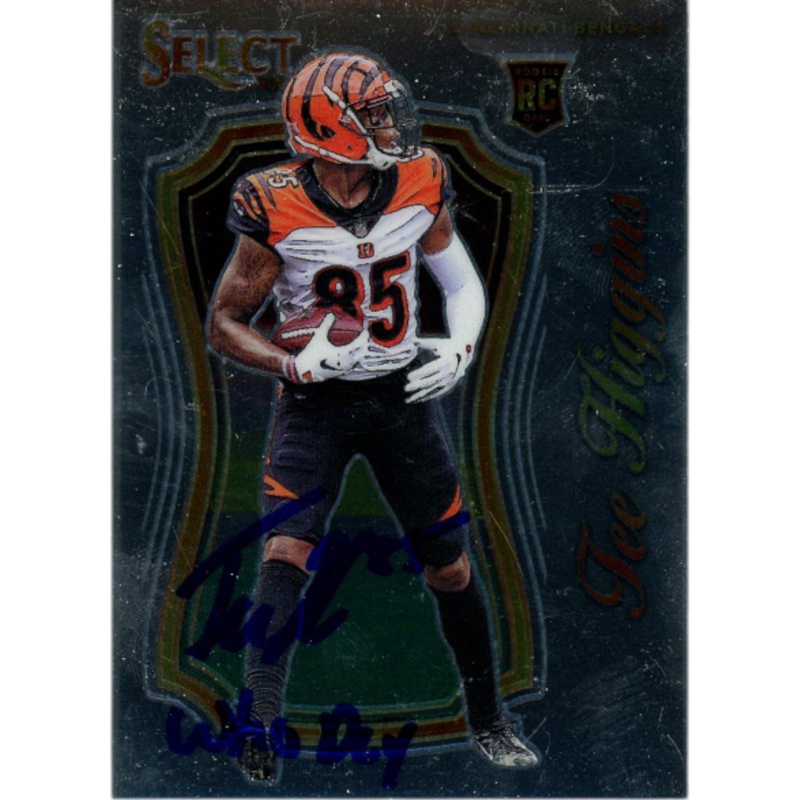 Tee Higgins Cincinnati Bengals Signed Card - Panini SCR-13 Who Dey Beckett Beckett-Powers Sports Memorabilia
