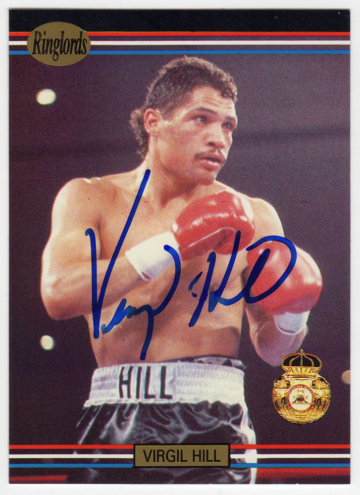 Virgil Hill Autographed 1991 Ringlords Boxing Trading Card #16-Powers Sports Memorabilia