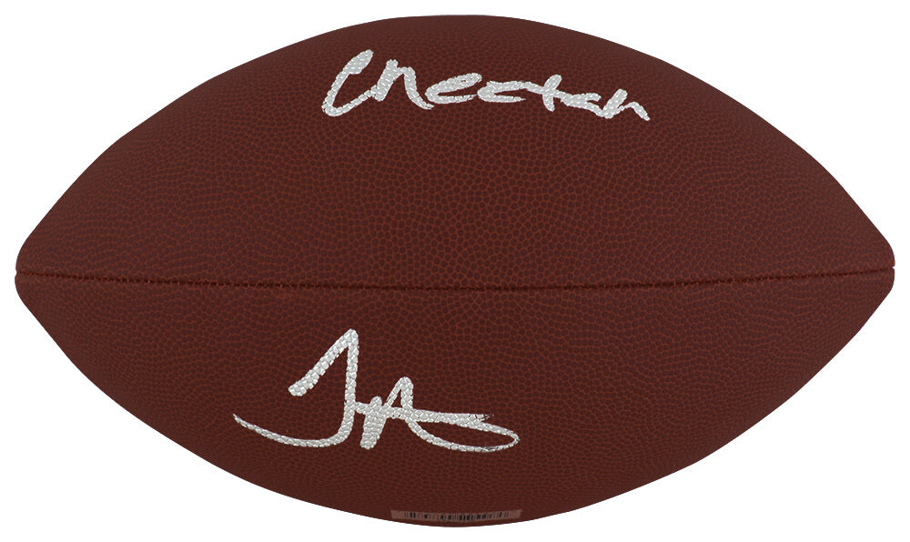 Tyreek Hill Autographed Wilson Super Grip Full Size NFL Football w/ Cheetah-Powers Sports Memorabilia