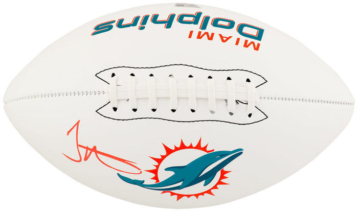 Tyreek Hill Autographed Miami Dolphins Franklin White Logo Football - (Fanatics)-Powers Sports Memorabilia