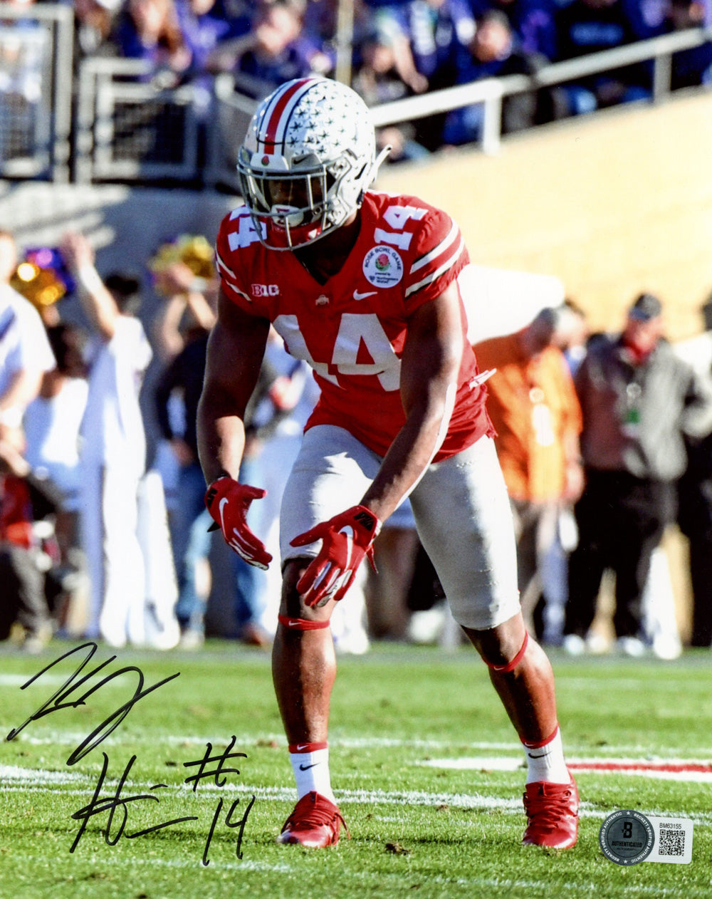 KJ Hill Ohio State Buckeyes Signed 8x10 Photo - Beckett Beckett-Powers Sports Memorabilia