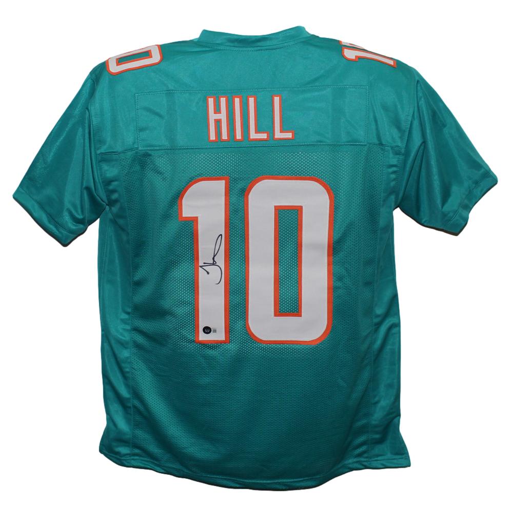 Tyreek Hill Signed Pro Style Teal XL Jersey – Beckett Authenticated-Powers Sports Memorabilia