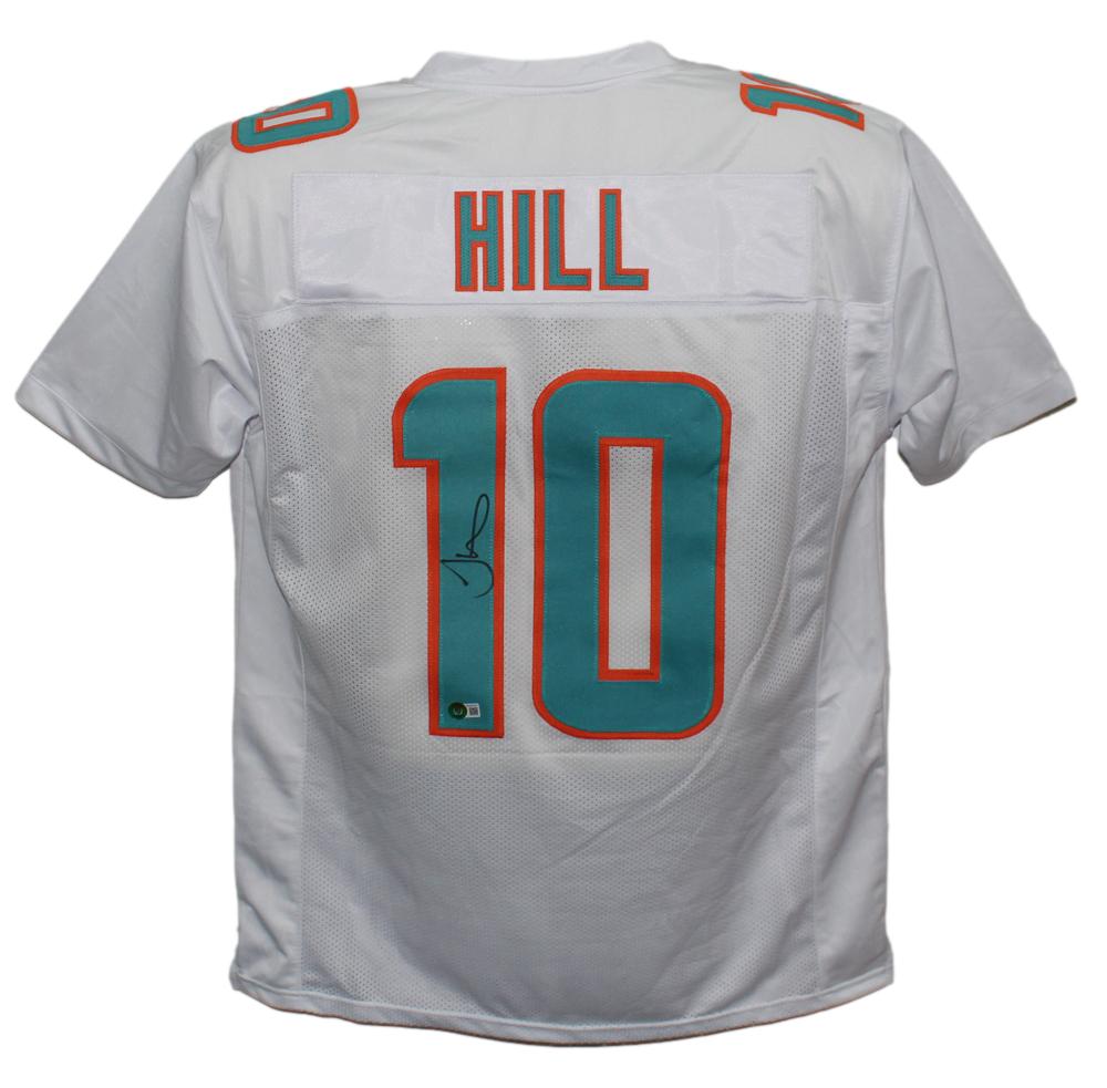 Tyreek Hill Signed Pro Style White XL Jersey – Beckett Authenticated-Powers Sports Memorabilia