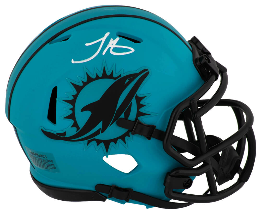Tyreek Hill Autographed Miami Dolphins RAVE Riddell Speed Mini Helmet-Powers Sports Memorabilia