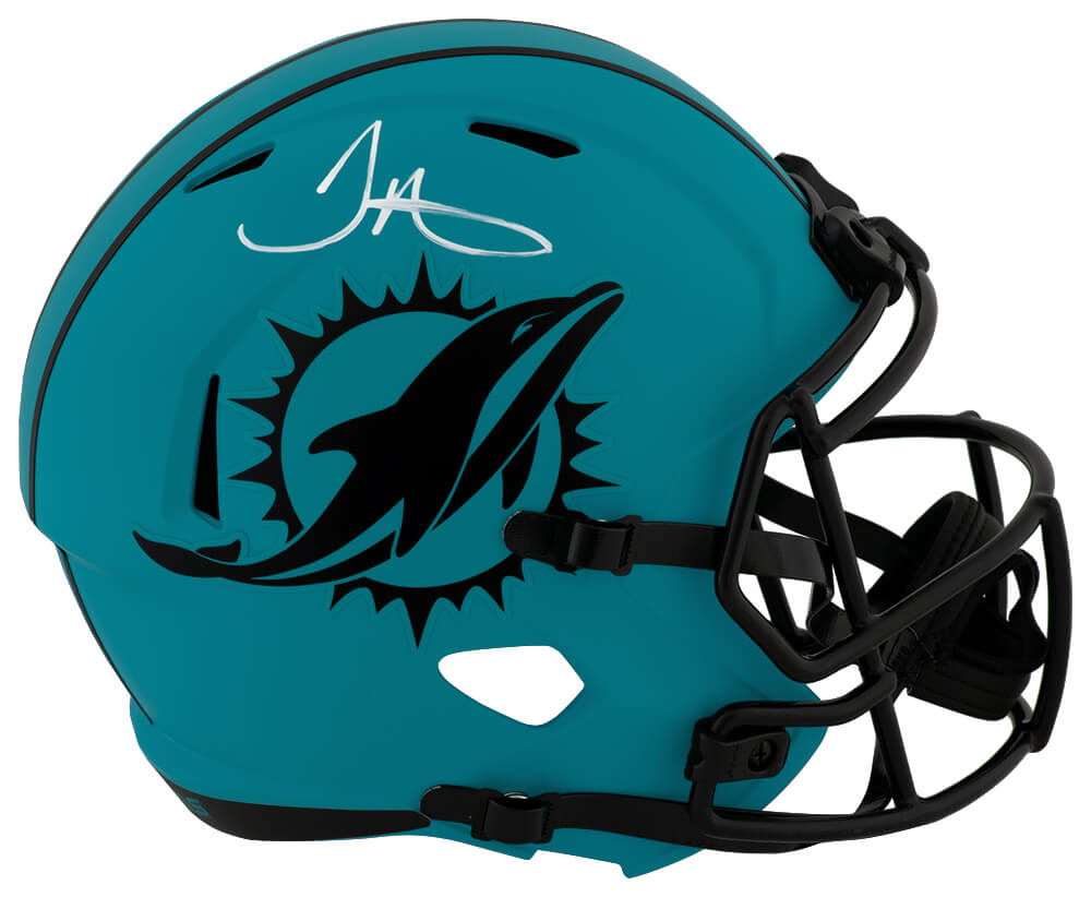 Tyreek Hill Autographed Miami Dolphins RAVE Riddell Full Size Speed Replica Helmet-Powers Sports Memorabilia