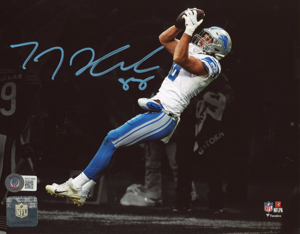 TJ Hockenson Detroit Lions Signed 16x20 Photo – Beckett Authenticated-Powers Sports Memorabilia