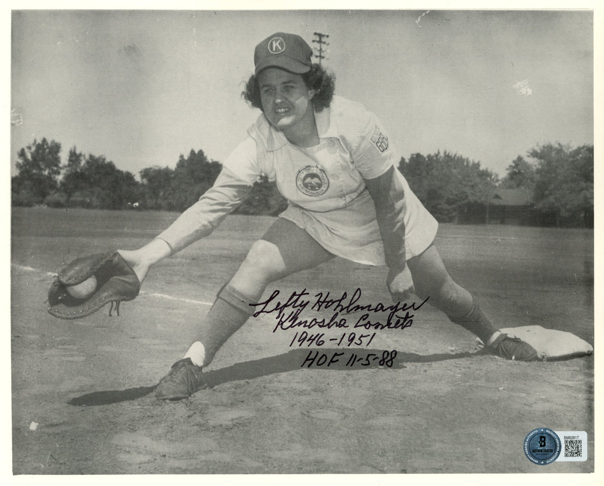 Lefty Hohlmayer Kenosha Comets Signed 8x10 Photo - HOF Beckett Beckett-Powers Sports Memorabilia