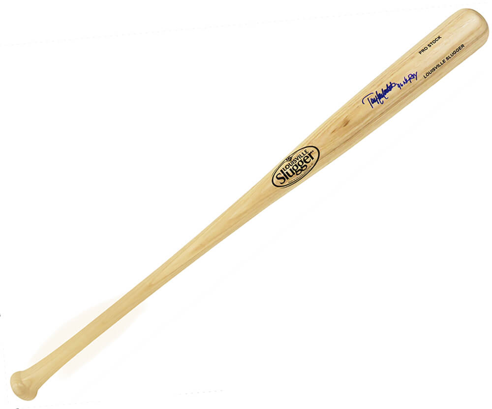 Todd Hollandsworth Autographed Louisville Slugger Pro Stock Blonde Baseball Bat with 96 NL ROY-Powers Sports Memorabilia