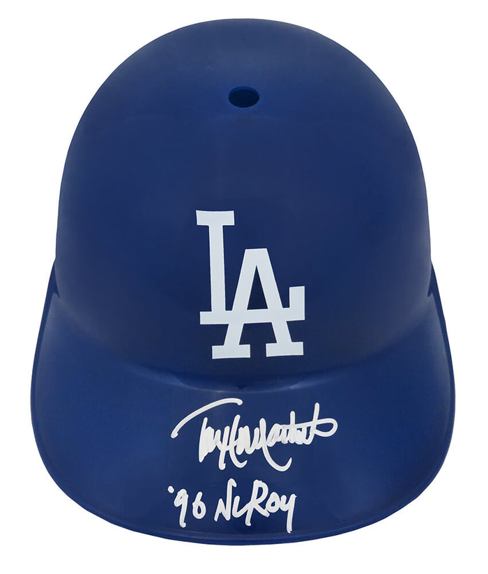 Todd Hollandsworth Autographed Los Angeles Dodgers Souvenir Replica Baseball Batting Helmet with NL ROY 96-Powers Sports Memorabilia