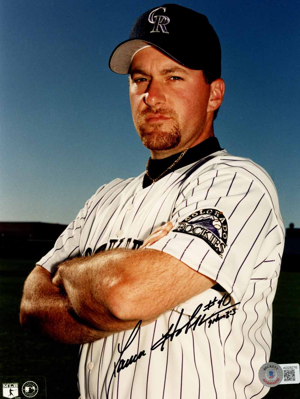Darren Holmes Colorado Rockies Signed 8x10 Photo - Beckett Beckett-Powers Sports Memorabilia