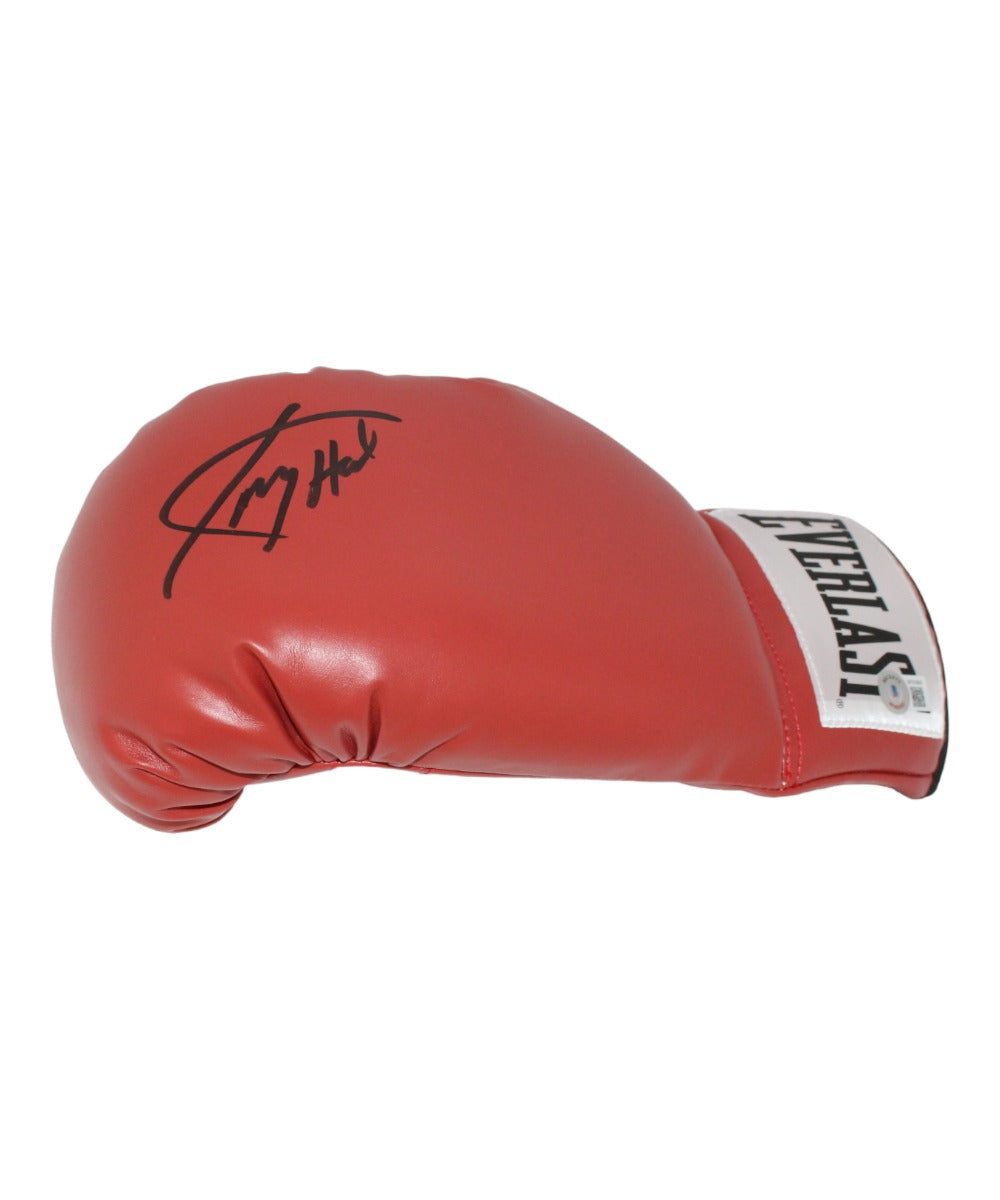Larry Holmes Black Left Signed Boxing Glove – Beckett Authenticated-Powers Sports Memorabilia