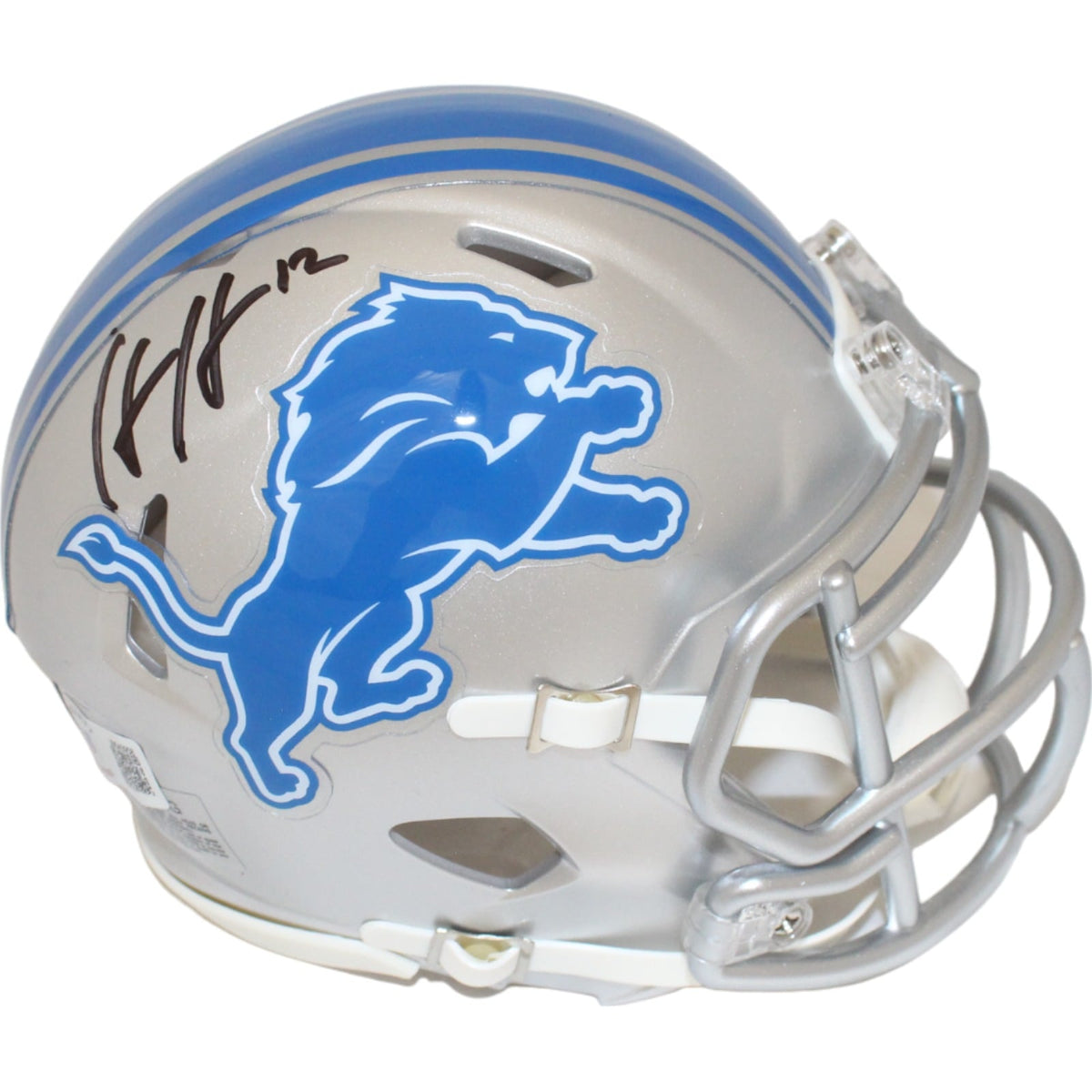 Hendon Hooker Signed Detroit Lions Mini Helmet – Beckett Authenticated-Powers Sports Memorabilia