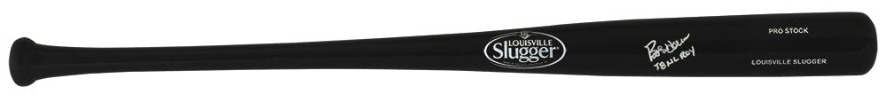 Bob Horner Autographed Louisville Slugger Pro Black Baseball Bat w/ 78 NL ROY-Powers Sports Memorabilia