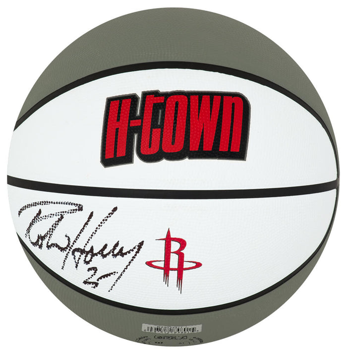 Robert Horry Autographed Houston Rockets The City Logo Wilson NBA Basketball-Powers Sports Memorabilia