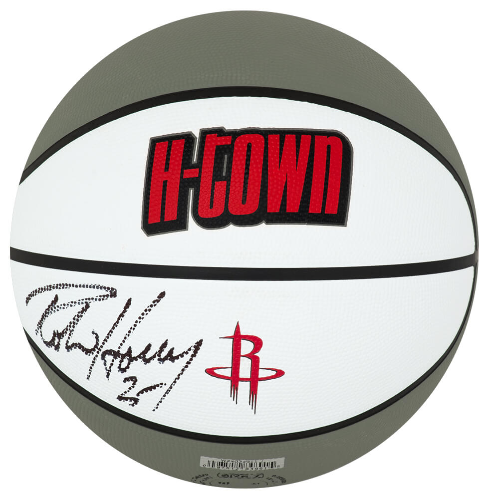 Robert Horry Autographed Houston Rockets The City Logo Wilson NBA Basketball-Powers Sports Memorabilia