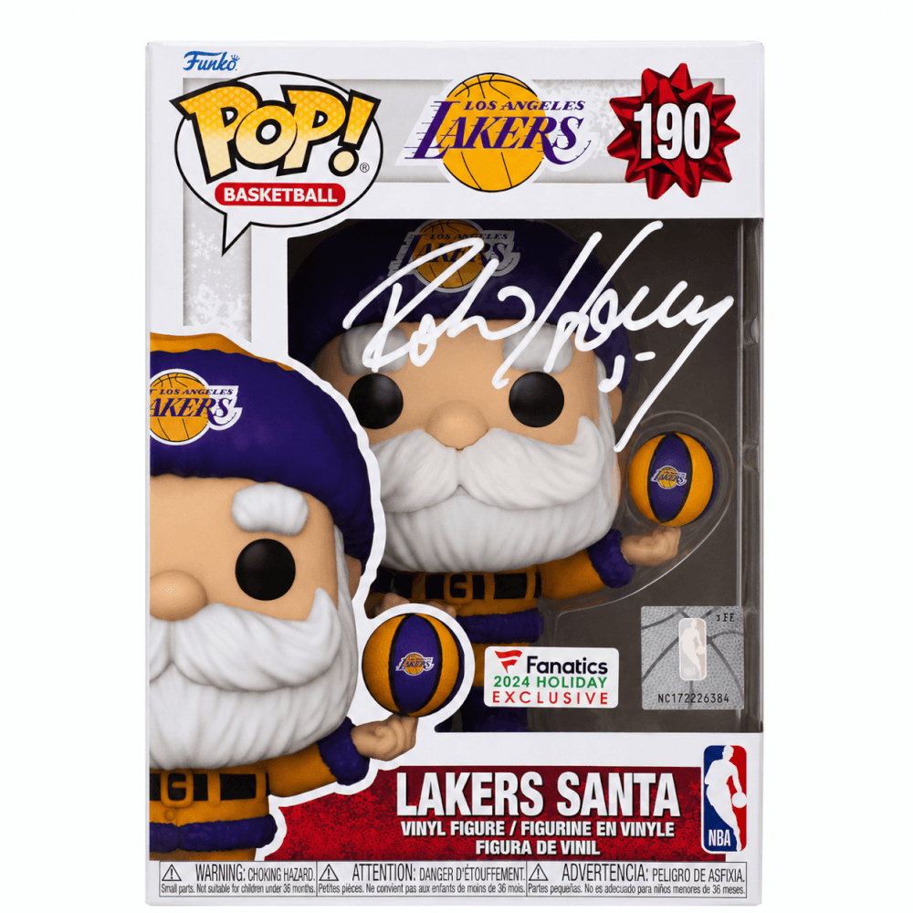 Robert Horry Autographed Los Angeles Lakers SANTA Funko Pop Doll #190-Powers Sports Memorabilia