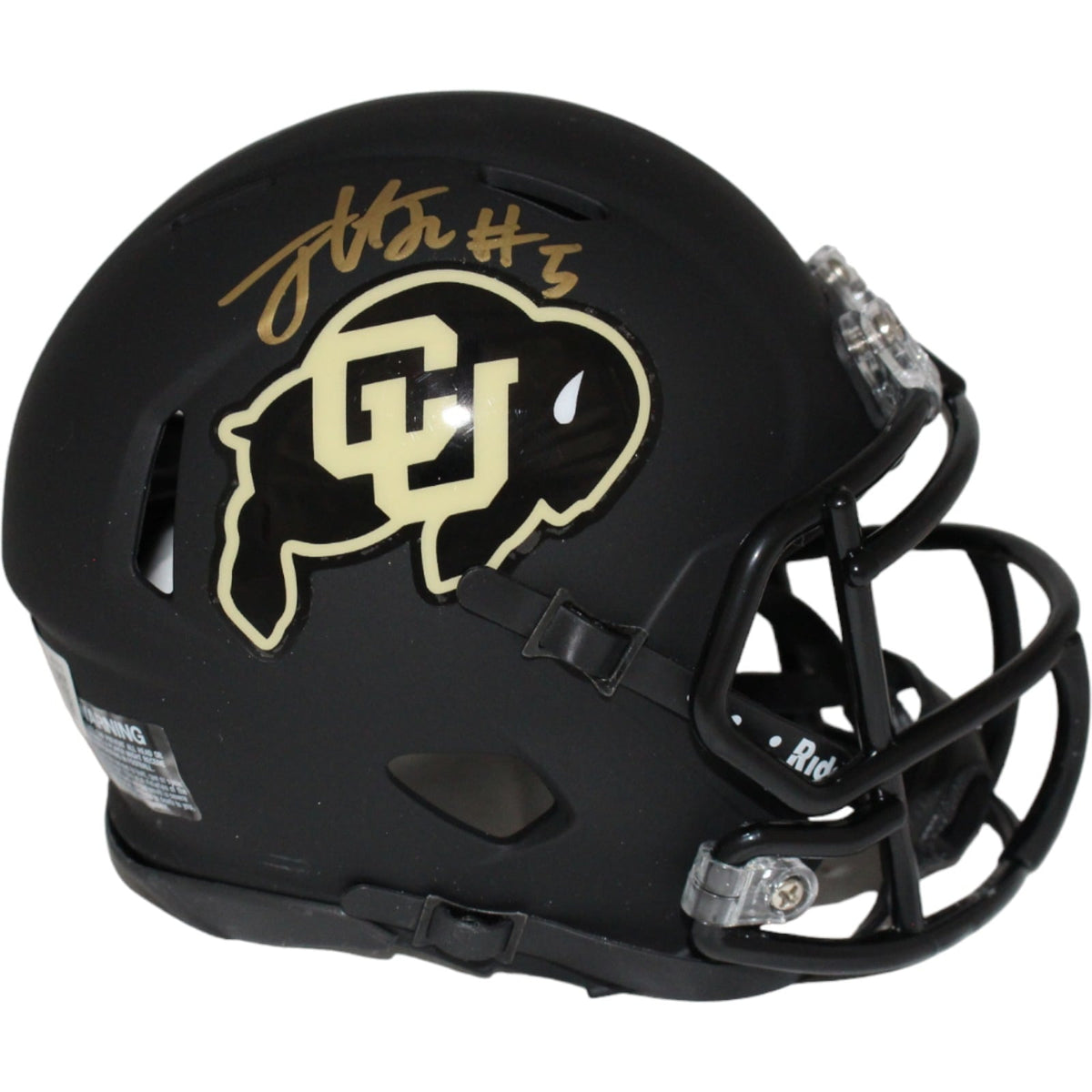 Jimmy Horn Jr. Signed Colorado Buffaloes Black Mini Helmet – Beckett Authenticated-Powers Sports Memorabilia