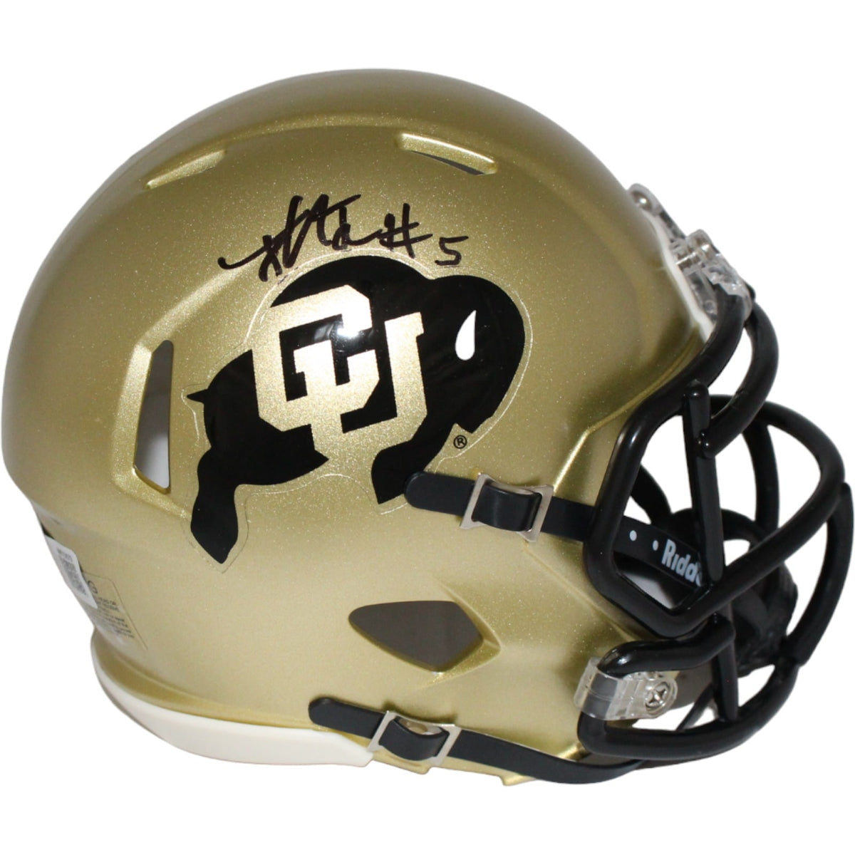 Jimmy Horn Jr. Signed Colorado Buffaloes Gold Mini Helmet – Beckett Authenticated-Powers Sports Memorabilia