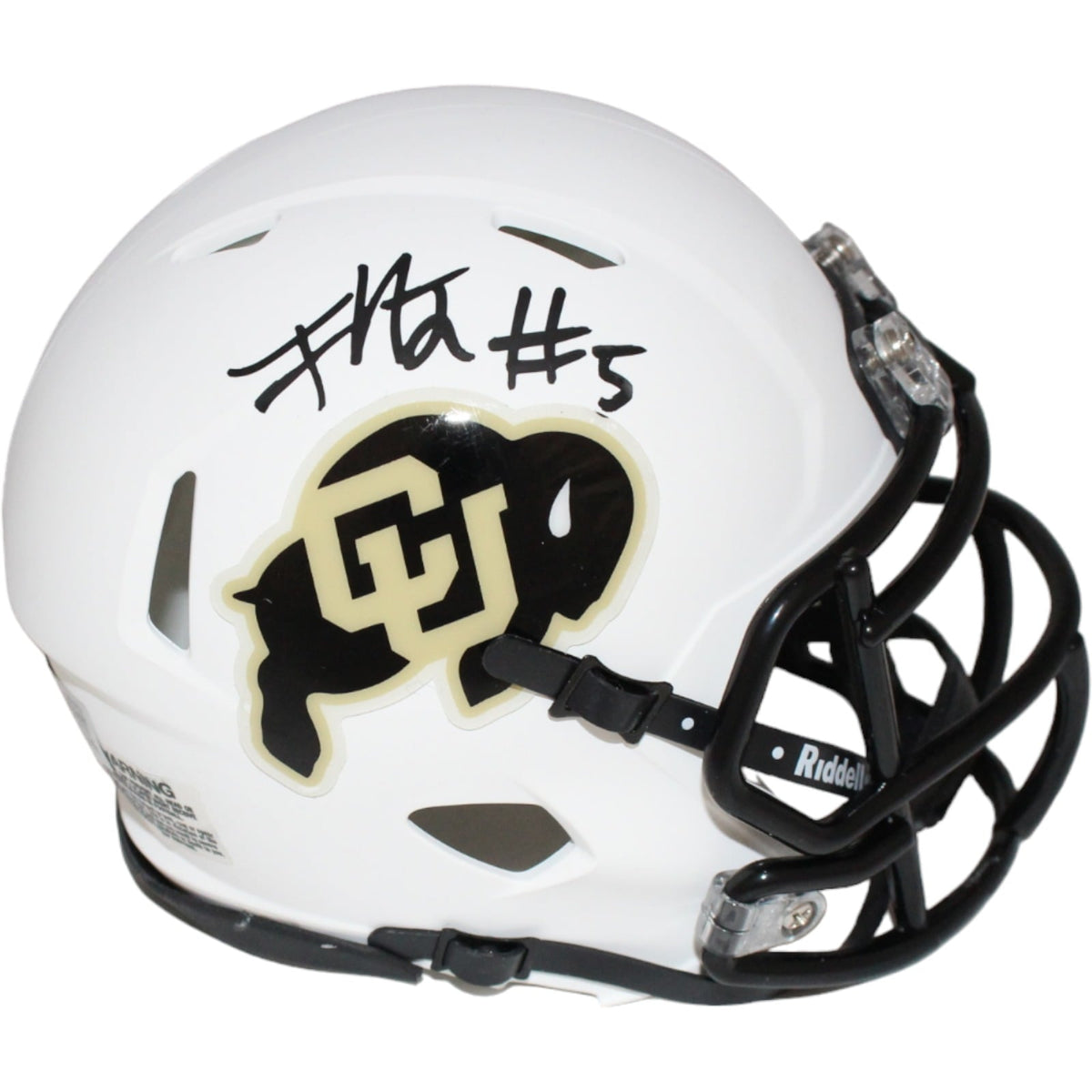 Jimmy Horn Jr. Signed Colorado Buffaloes White Mini Helmet – Beckett Authenticated-Powers Sports Memorabilia