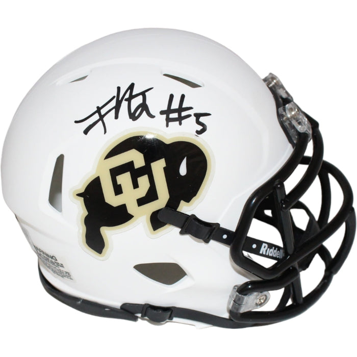 Jimmy Horn Jr. Signed Colorado Buffaloes White Mini Helmet – Beckett Authenticated-Powers Sports Memorabilia